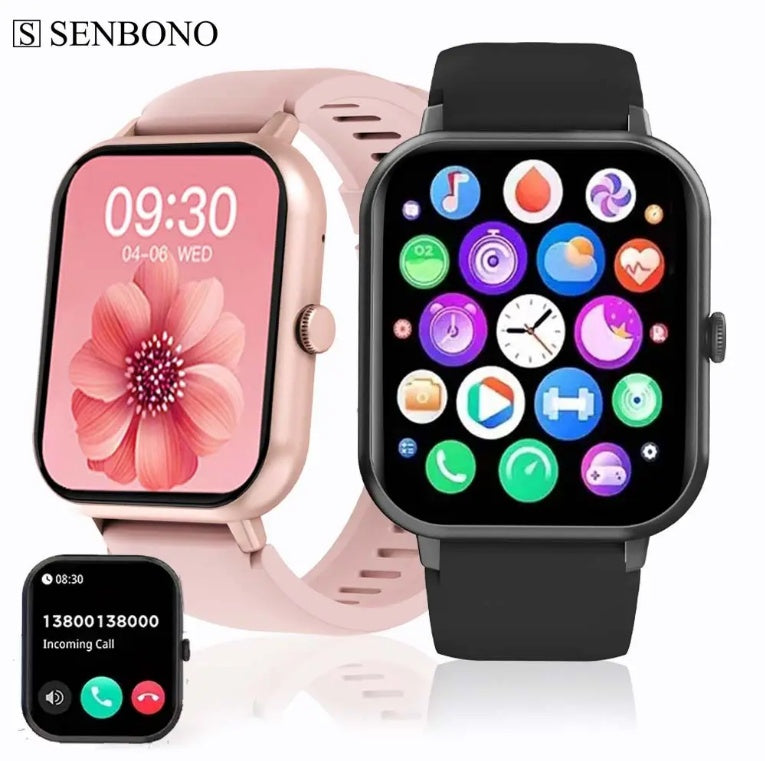 ZL54CJ Smartwatch – 1.83” HD Touch Display, Fitness Tracker, Heart Rate & Sleep Monitor, Waterproof Sports Watch for Men & Women