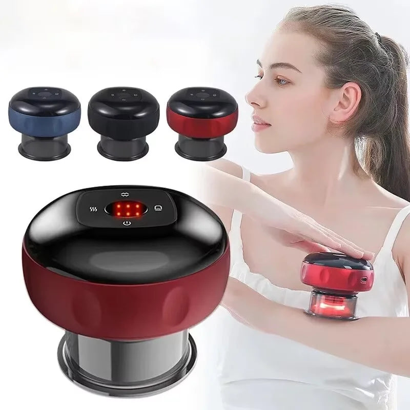 Voltivo Smart Body Cupping & Massage Device | Deep Tissue Heating & Vacuum Therapy