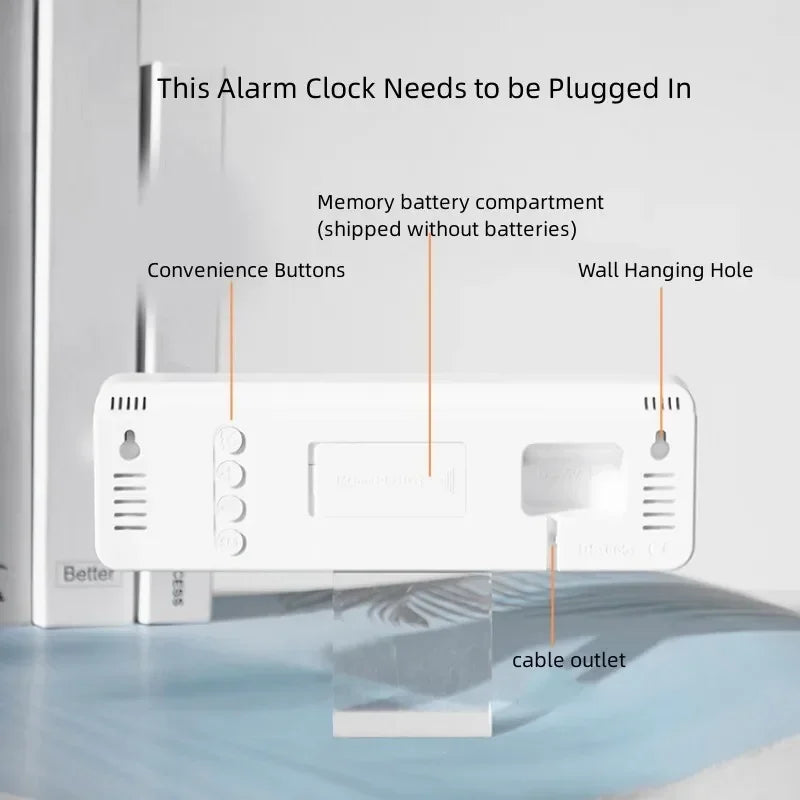 Voltivo LED Wall Clock – Smart 9” Display with Temp & Humidity