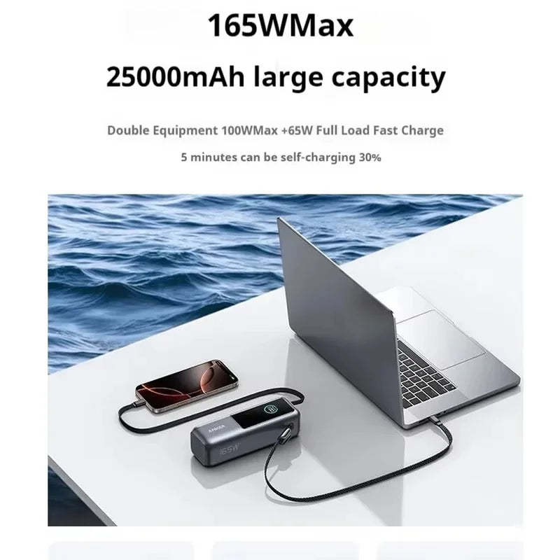 Anker Zolo 165W Power Bank – 25000mAh | Ultra-Fast Charging for Laptop, Phone & Tablet