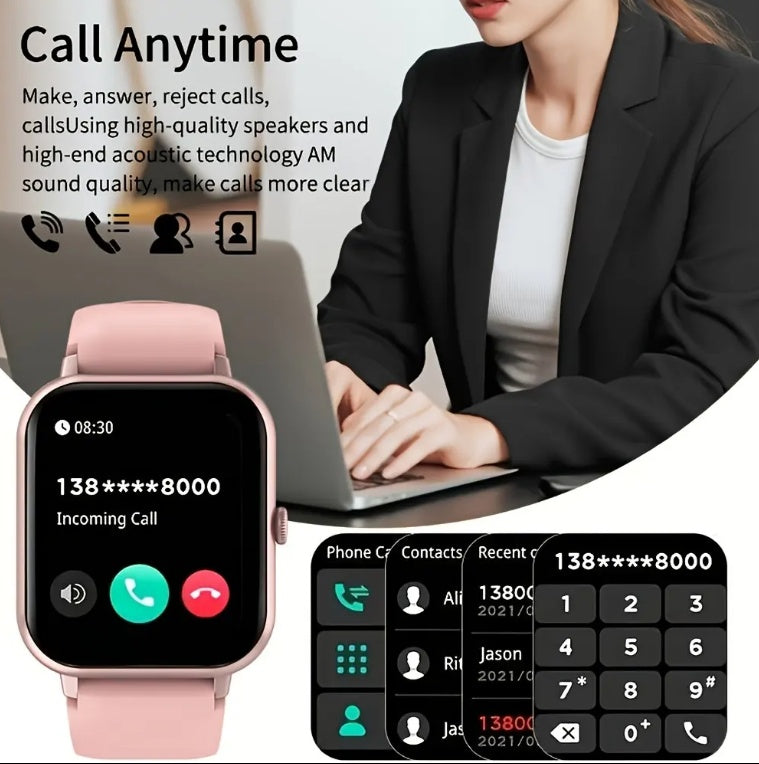 ZL54CJ Smartwatch – 1.83” HD Touch Display, Fitness Tracker, Heart Rate & Sleep Monitor, Waterproof Sports Watch for Men & Women