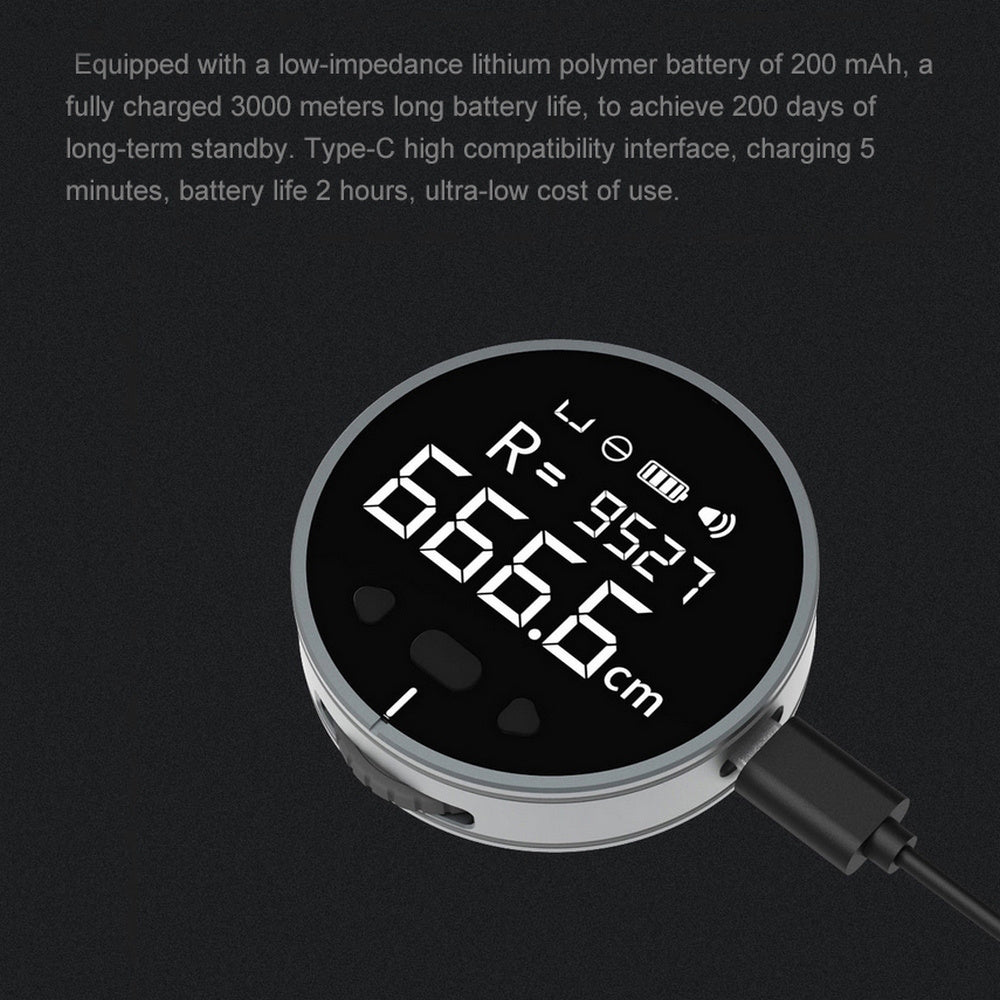 Digital Distance Measuring Tool – High Precision Electronic Ruler with LCD Display, Portable and Easy-to-Use