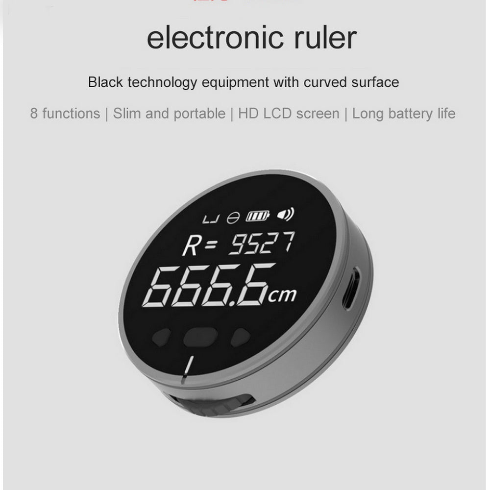 Digital Distance Measuring Tool – High Precision Electronic Ruler with LCD Display, Portable and Easy-to-Use