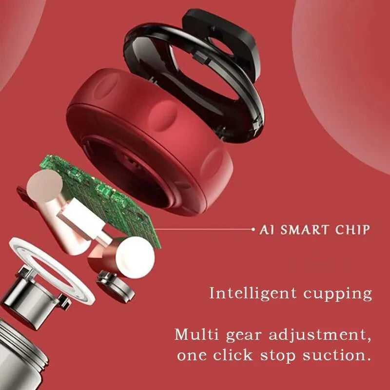 Voltivo Smart Body Cupping & Massage Device | Deep Tissue Heating & Vacuum Therapy